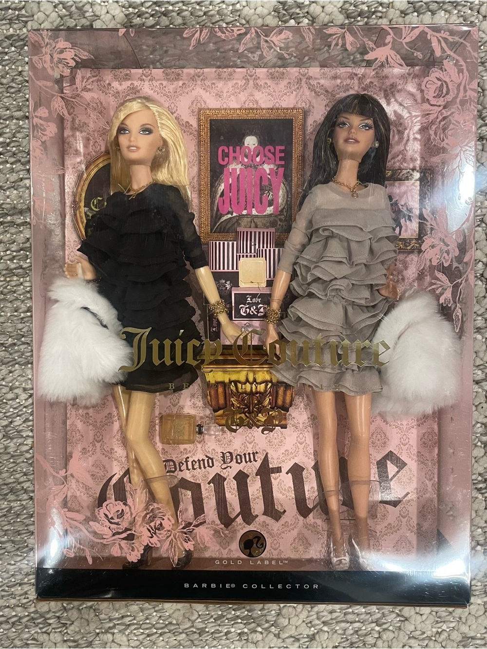 Juicy Couture Barbie Collection Gold Label Beverly Hills Dolls New In Box